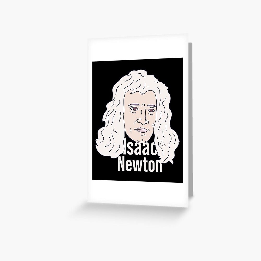 Tarjetas De Felicitación Isaac Newton Text Científico Famoso Inventor Del Cálculo De 9711