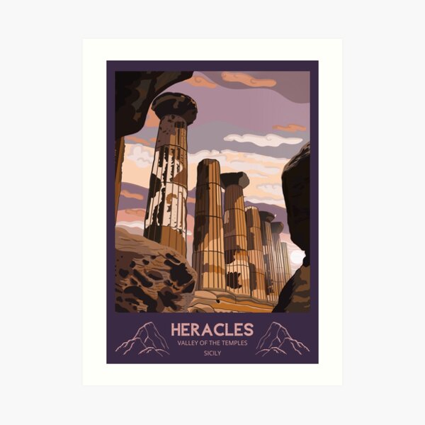 Temple of Heracles: Agrigento, Valley of the Temples Art Print