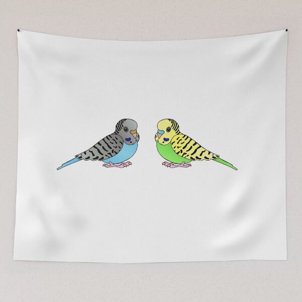 Item preview, 2 Budgies, one blue and one yellow designed and sold by sirglennbo.