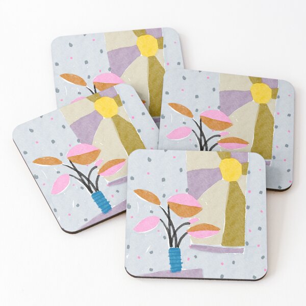Item preview, Through the Open Window // illustration abstract bright watercolour print designed and sold by fossdesign.