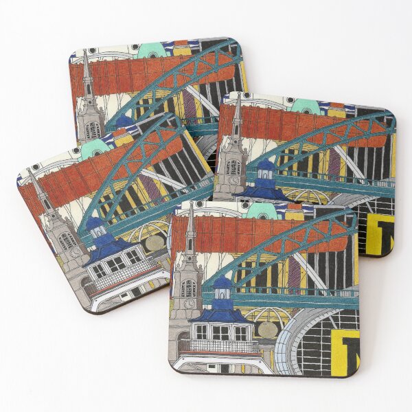 Item preview, NEWCASTLE & GATESHEAD designed and sold by goldeggcompany.