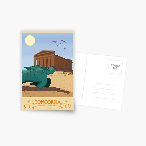 Temple of Concordia: Agrigento, Valley of the Temples Postcard