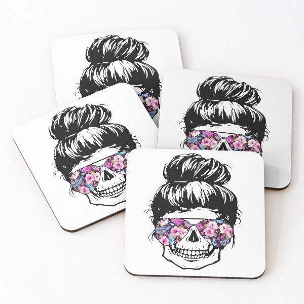 Item preview, Skull Woman With Floral Sunglasses designed and sold by berguna7.