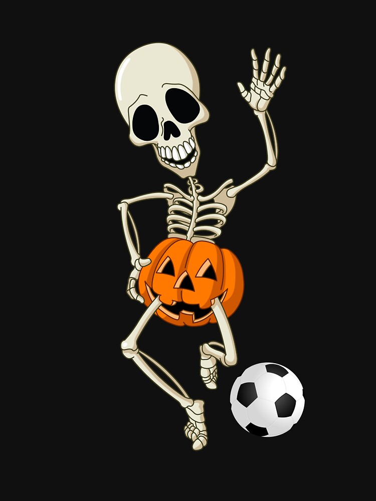 "Halloween Football Soccer Player Skeleton Boys Football Lovers Costume