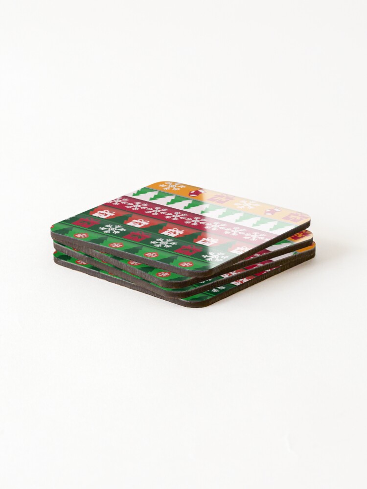 Thumbnail 4 of 5, Coasters (Set of 4), CHRISTMAS pattern designed and sold by InfoCROM.