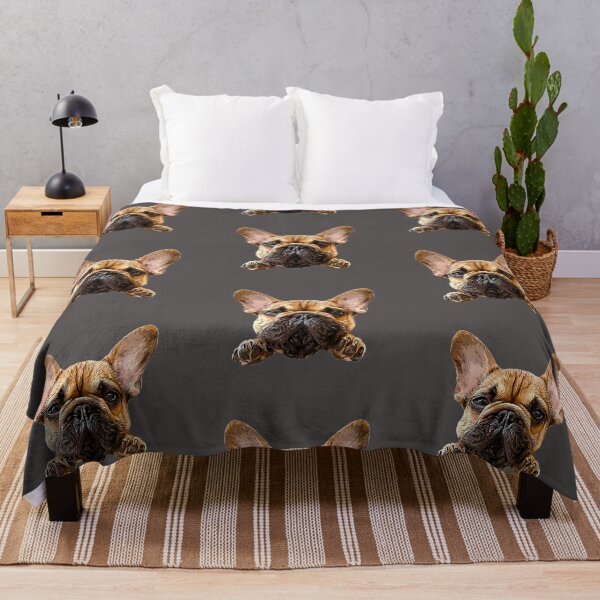 frenchie throw blanket