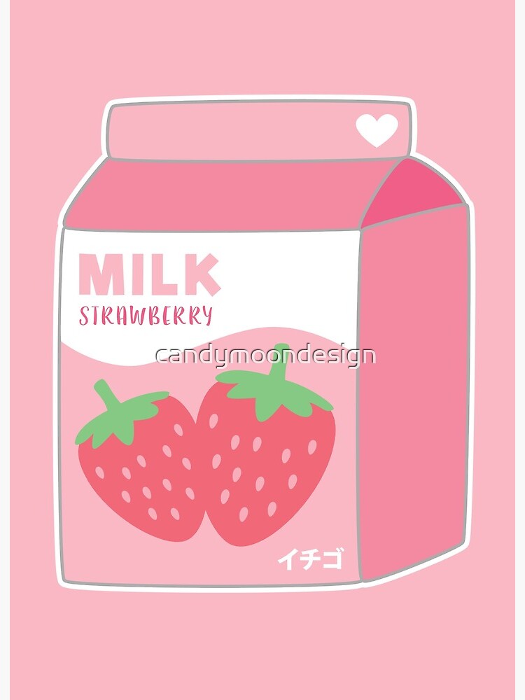 Strawberry Milk Trifold (Stationery)