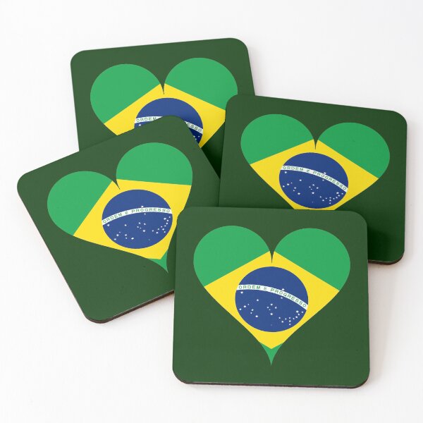 Item preview, Brazilian heart flag designed and sold by P-I-R.