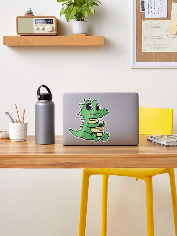 Baby Coffee Gator Sticker for Sale by pocajohantas