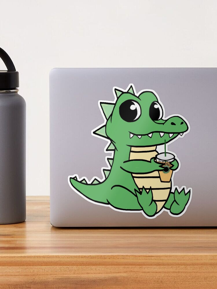 Baby Coffee Gator Sticker for Sale by pocajohantas