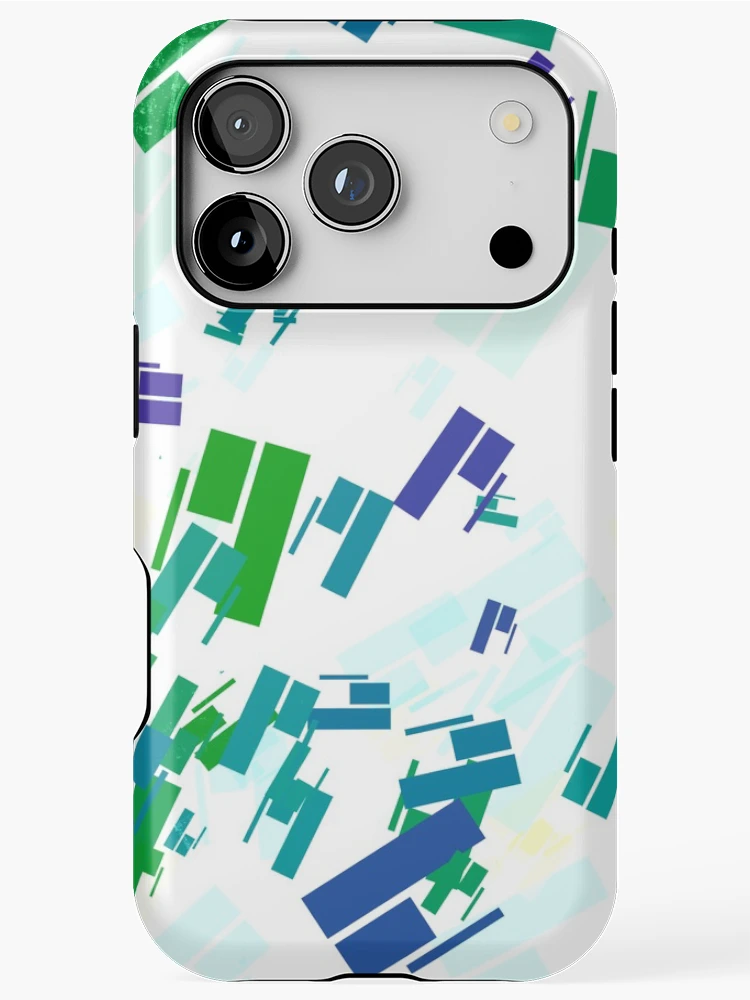Thumbnail 1 of 4, iPhone Case, Rectangular Pattern designed and sold by MeichaCreations.