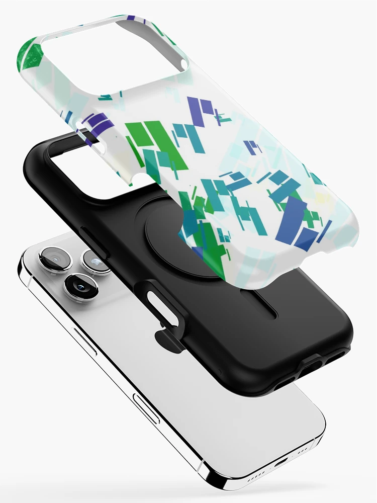Thumbnail 2 of 4, iPhone Case, Rectangular Pattern designed and sold by MeichaCreations.
