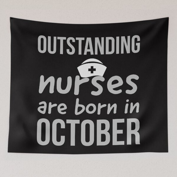 Item preview, outstanding  nurses are born in October designed and sold by doctors-apparel.