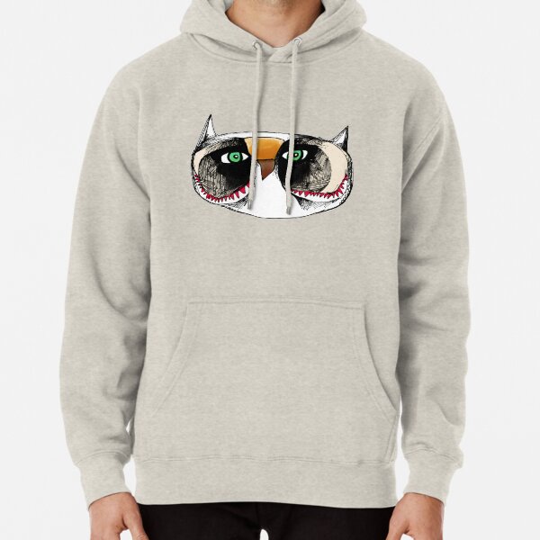 The Owl with Green Eyeballs Pullover Hoodie