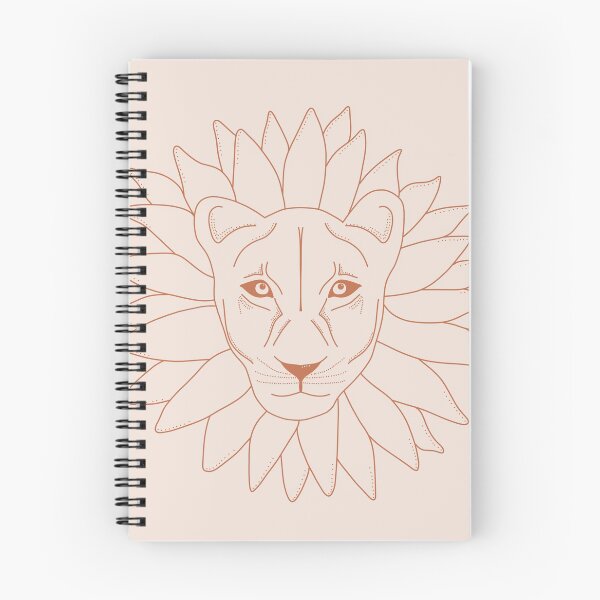 Item preview, lion flower line drawing designed and sold by Jaz-ai.