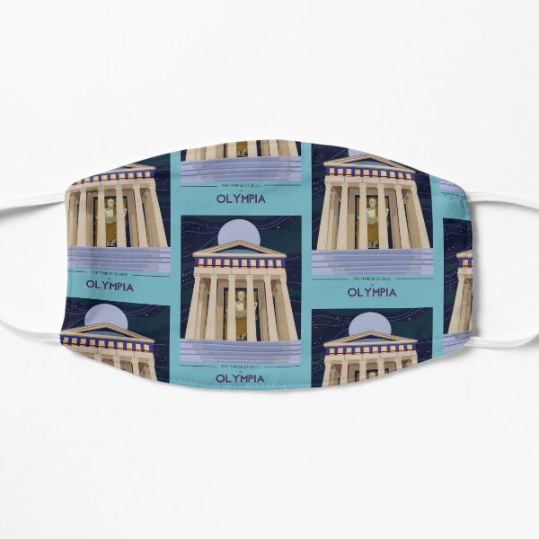 The Temple of Zeus at Olympia Flat Mask