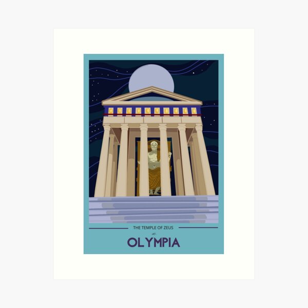 The Temple of Zeus at Olympia Art Print