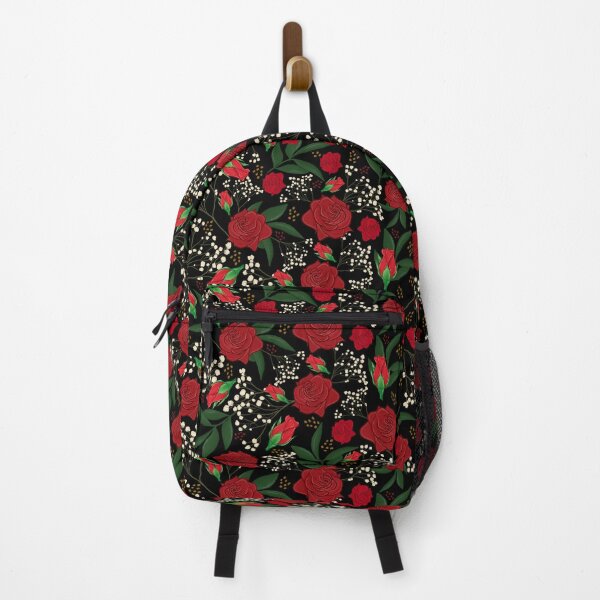 Item preview, Roses Buds Leaves Black designed and sold by Lozzie Eliza Designs.
