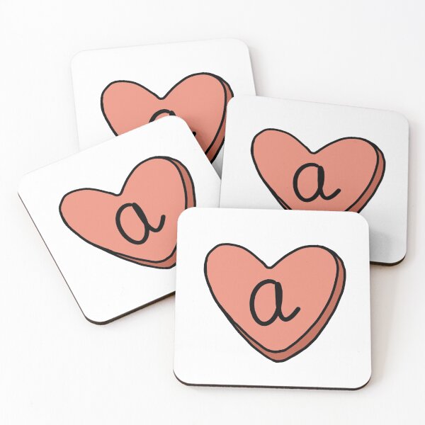 Item preview, Letter A From The Alphabet, Heart Design Illustration designed and sold by ravenmandyshop.