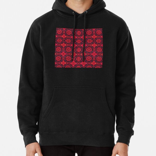 Palestinian Embroidery Boxes Pullover Hoodie for Sale by muniralawi Redbubble