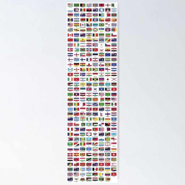 Item preview, World Flags with Country Names designed and sold by Divine Ease.