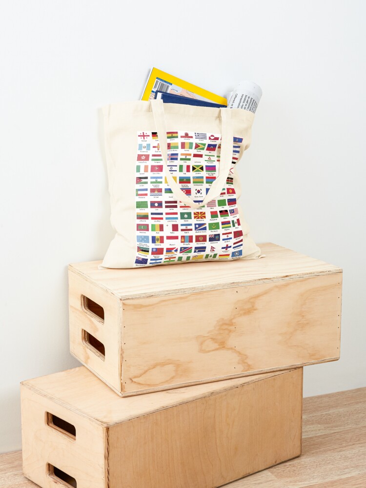 World Flags with Country Names Tote Bag for Sale by Dee Dee