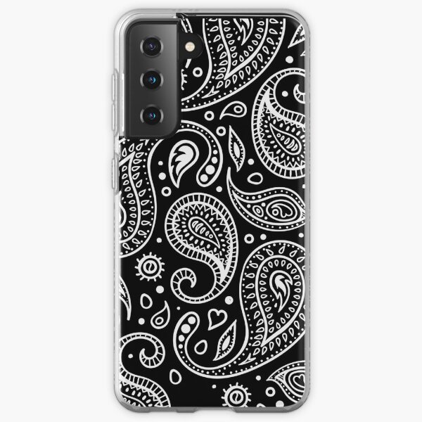 Bandana print on black Samsung Galaxy Soft Case