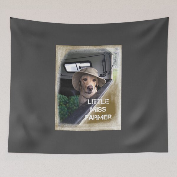 Item preview, Little Miss Farmer. Labrador dog designed and sold by DebbieJoyArt.
