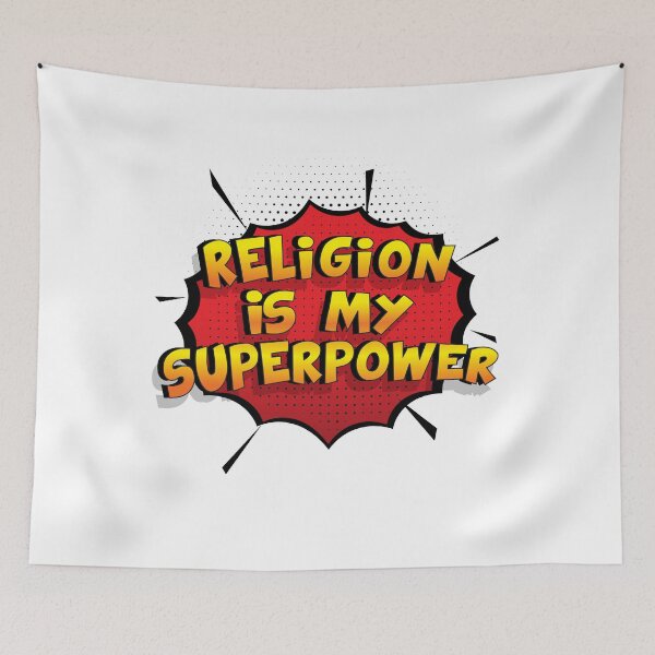Item preview, Religion is my Superpower Funny Design Religion Gift designed and sold by Custom365.