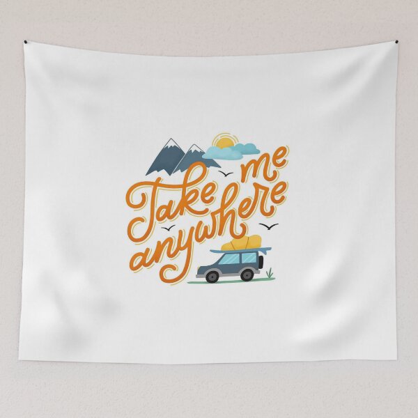 Item preview, Take me anywhere - Typography designed and sold by Goku Creations.
