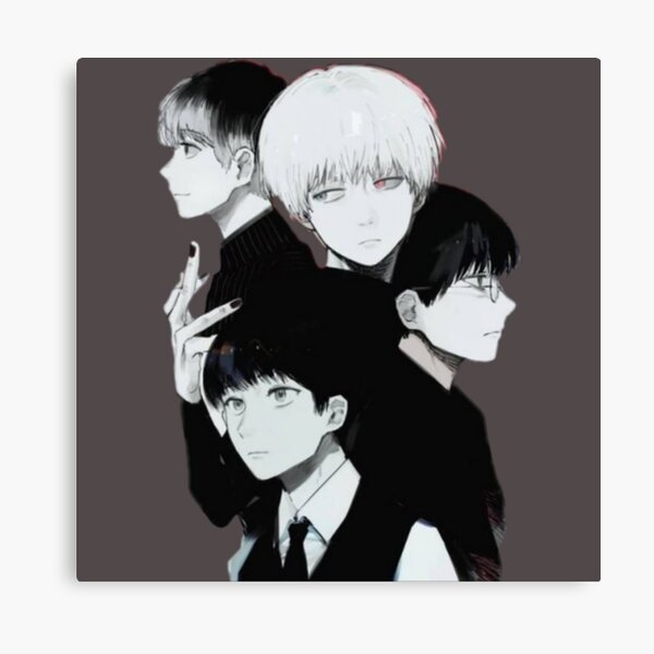 Kaneki & Haise & Black Reaper Impression sur toile