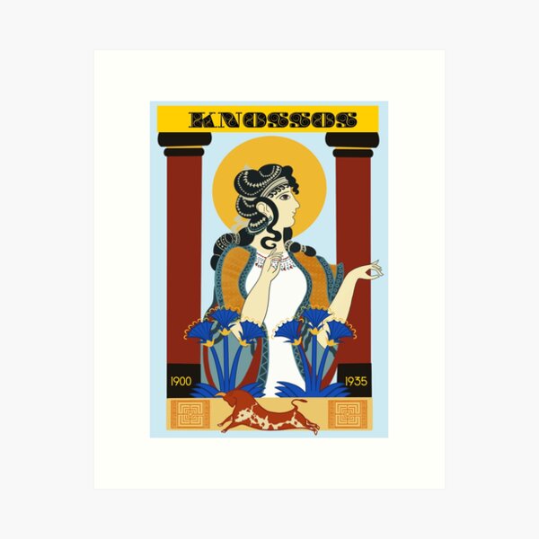 Knossos Art Deco Poster Art Print