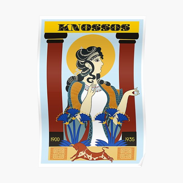 Knossos Art Deco Poster Poster