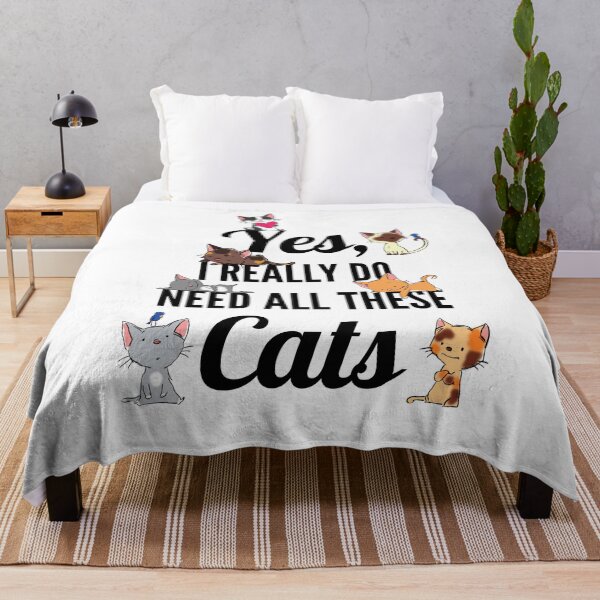 Item preview, Yes, I Really Do Need All These Cats, Cat Lover, Cat Addict designed and sold by Furkid Studio.