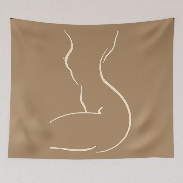 Item preview, Female body art,Sensual bedroom art, Woman stick figure, Naked woman print, Art femme designed and sold by GalleryArtField.