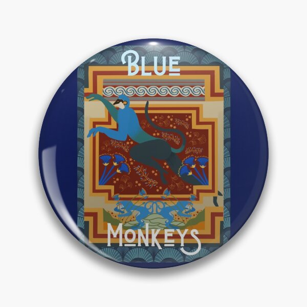 Artikelvorschau, Blaue Affen von Knossos und Akrotiri entworfen und verkauft von MariaHaley.