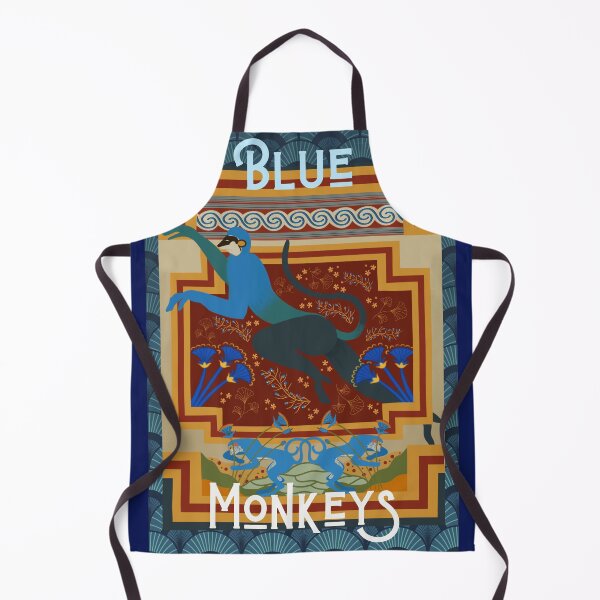Item preview, Blue Monkeys of Knossos & Akrotiri designed and sold by MariaHaley.