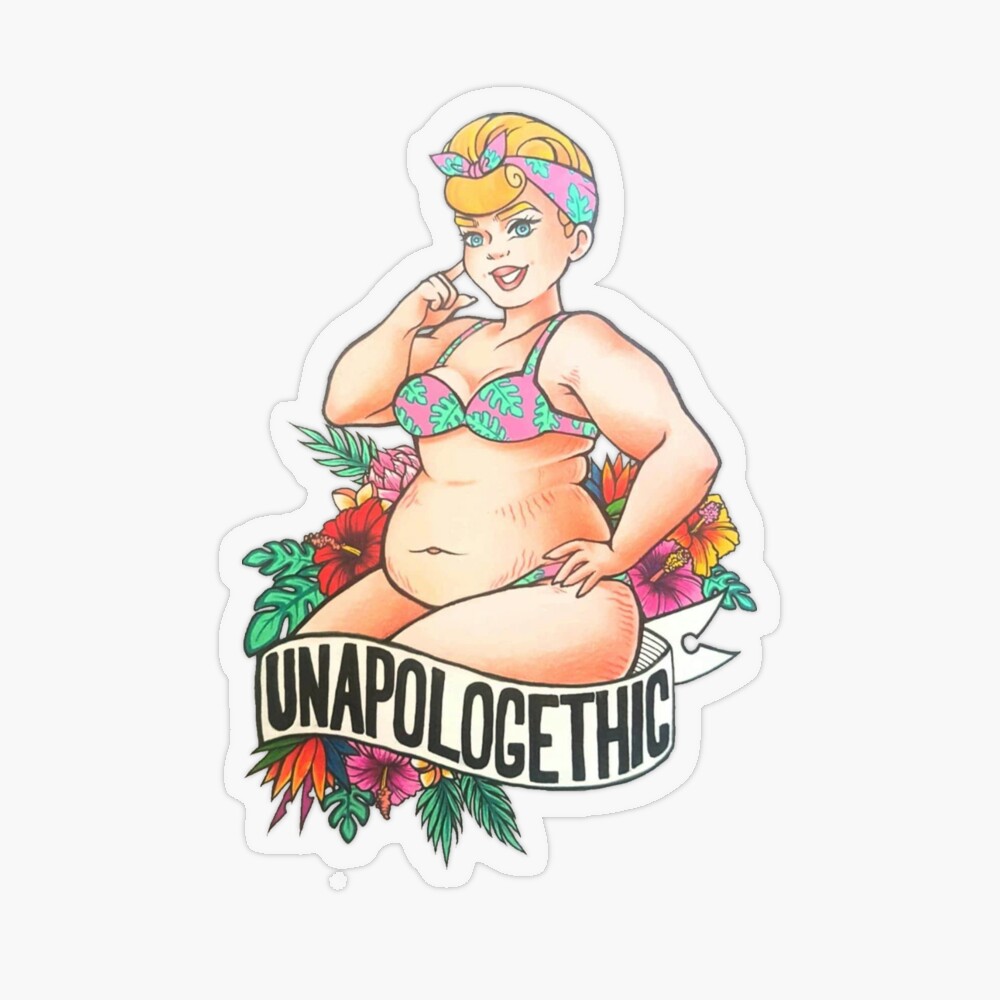 BOPO Fat Babe Pinup | Sticker