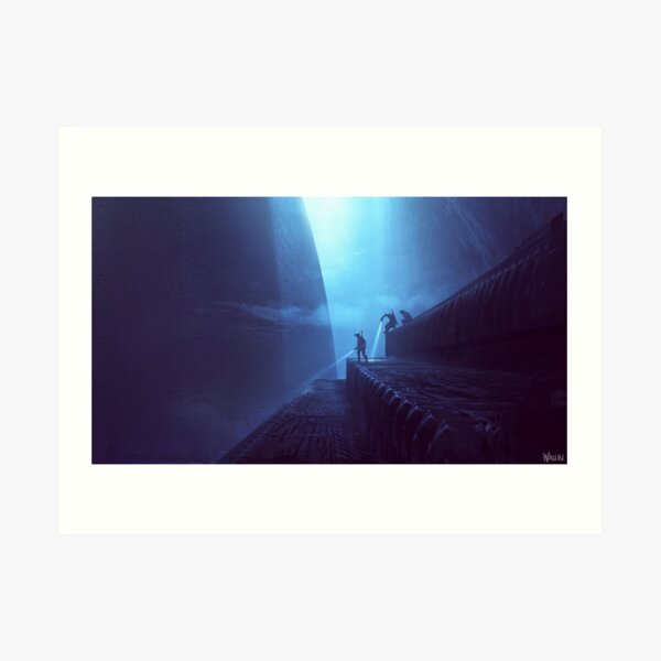 Exploring The Depths Art Print