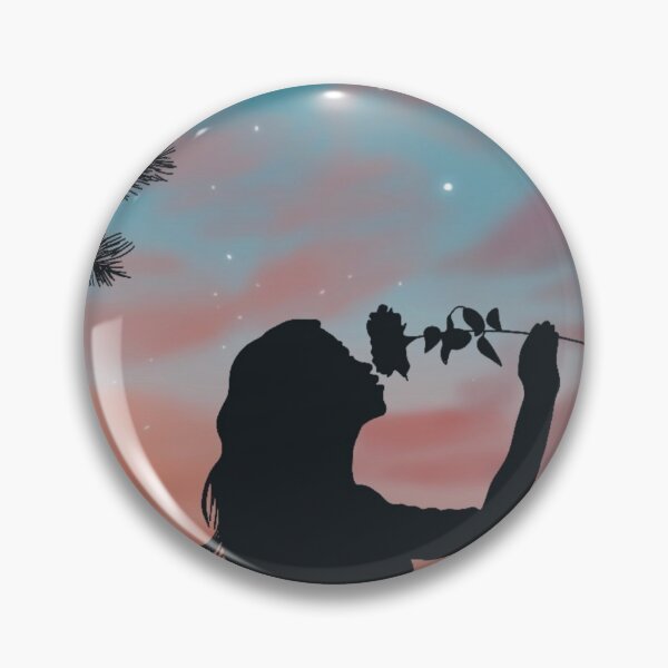 Item preview, Dreamy evening sky scene with female silhouette designed and sold by ToriaScarlett.