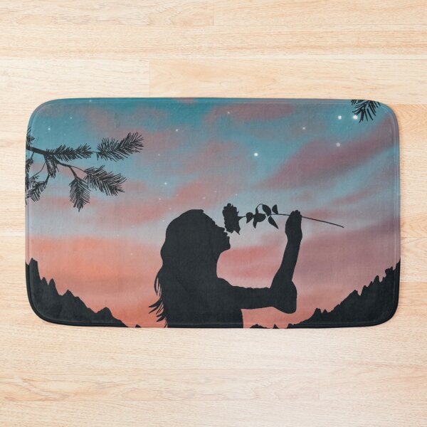 Item preview, Dreamy evening sky scene with female silhouette designed and sold by ToriaScarlett.