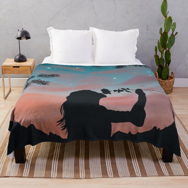 Item preview, Dreamy evening sky scene with female silhouette designed and sold by ToriaScarlett.