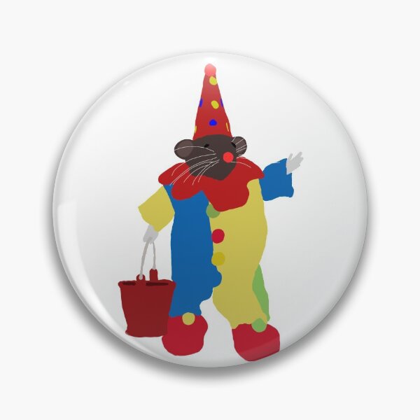 Item preview, rat in clown costume illustration designed and sold by emsfunkydesigns.