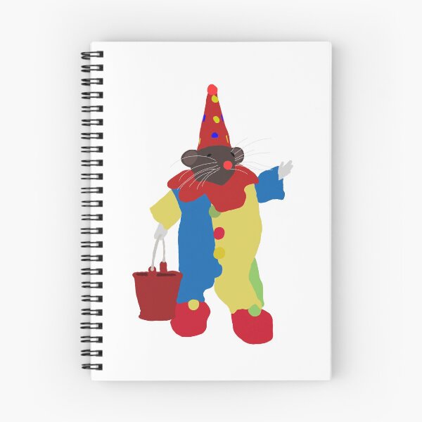 Item preview, rat in clown costume illustration designed and sold by emsfunkydesigns.