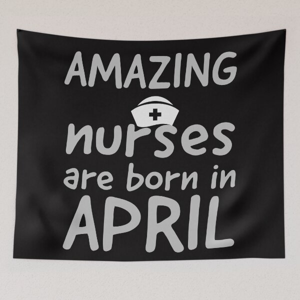 Item preview, amazing nurses are born in April designed and sold by doctors-apparel.