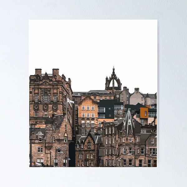 Item preview, Edinburgh buildings skyline designed and sold by am-mantilla2156.