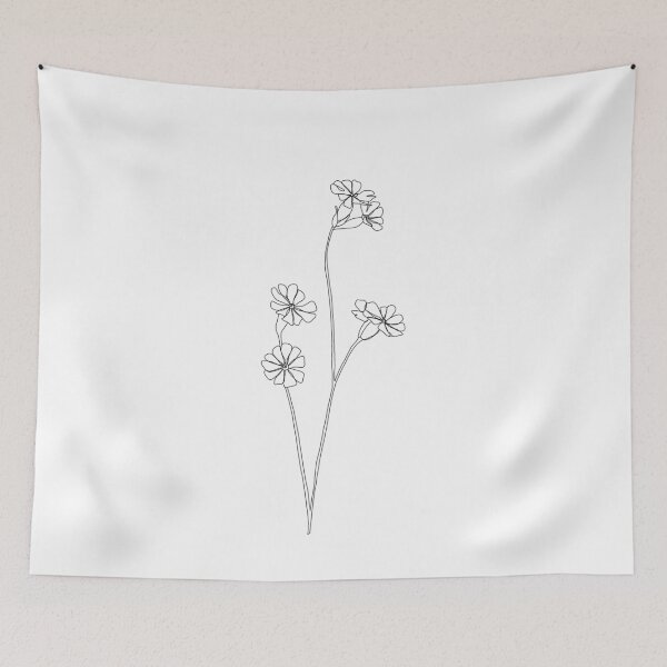 Item preview, Dibujo lineal de flores silvestres - Ilana designed and sold by TheColourStudy.