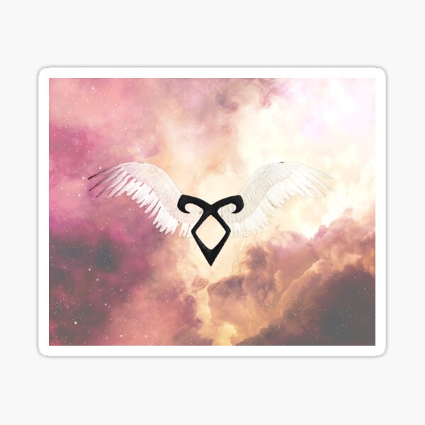 Die sterblichen Instrumente: Shadowhunter Rune - Angelic Power mit Flügeln Sticker