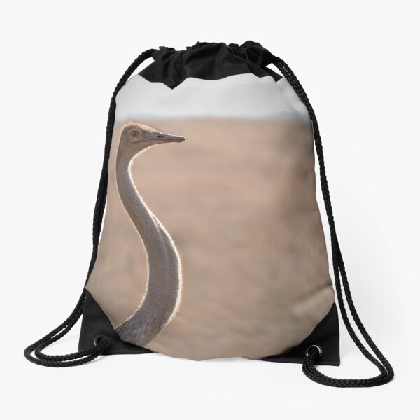 I See You Ostrich Drawstring Bag