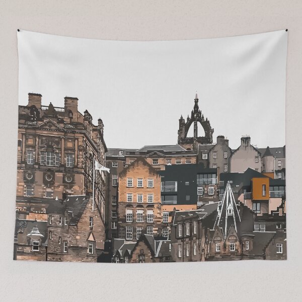 Item preview, Edinburgh buildings skyline designed and sold by am-mantilla2156.